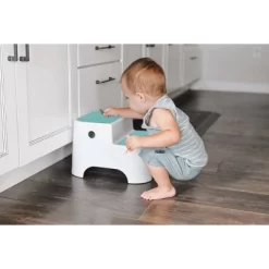 Prince Lionheart Uppy2 Step Stool For Kids' Potty Training And Bathroom - Glacier -Baby World Shop GUEST 82ffcbbe 40d3 4168 8ab8 bed07eda22b0