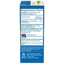 Mommy’s Bliss Mommy's Bliss Baby Organic Vitamin D Drops - 0.11oz (100 Servings) -Baby World Shop GUEST 872f97c5 d6f6 4a66 a2b5 ebb69bf66fdc