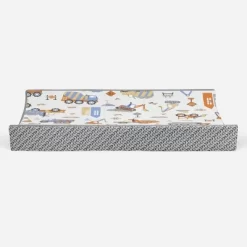 Bacati - Construction Multicolor Boys Cotton Changing Pad Cover -Baby World Shop GUEST 889e77fe bfdf 4fec b029 83ad94dcf31b