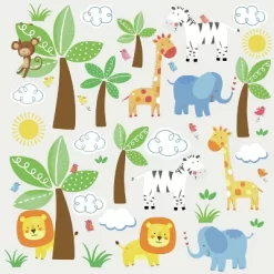 RoomMates Jungle Friends Peel And Stick Wall Decal -Baby World Shop GUEST 88a60429 b436 4a6b 80a6 999723e2a543
