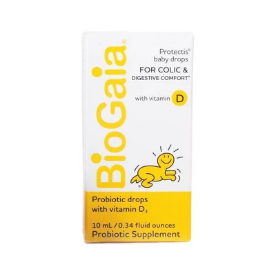 BioGaia Protectis Probiotic Baby Drops With Vitamin D3 - 0.34 Fl Oz 3 BioGaia Protectis Probiotic Baby Drops With Vitamin D3 - 0.34 Fl Oz