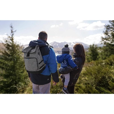 Babymoov Sancy Diaper Bag Backpack, Unisex Back Pack With Heavy Duty Roll-Top Closure, Large Insulated Compartment, Changing Pad & Accessories 4 Babymoov Sancy Diaper Bag Backpack, Unisex Back Pack With Heavy Duty Roll-Top Closure, Large Insulated Compartment, Changing Pad & Accessories - Image 2