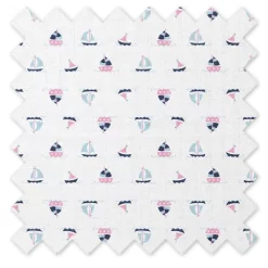 Bacati - Little Sailor Girls Whales/Boats Muslin 4 Pc Toddler Bedding Set -Baby World Shop GUEST 8c611314 7787 4982 9a03 03d43af3d136