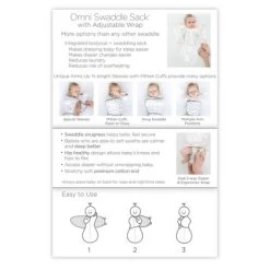 SwaddleDesigns Omni Swaddle Sack Swaddle Wrap - White - S - 0-3 Months 17 SwaddleDesigns Omni Swaddle Sack Swaddle Wrap - White - S - 0-3 Months -Baby World Shop GUEST 8e8822af ce98 4347 9eec 8568299a0f8b