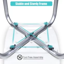 Costway Shower Bath Chair 6 Adjustable Height Bathtub Stool Bench Non-Slip Padded Seat -Baby World Shop GUEST 8f39533c c60d 47ec 808c acd4fcbe0f63