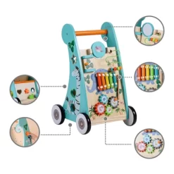 Teamson Kids Wooden Activity Walker Educational Play Musical Walk Toy PS-T0008 -Baby World Shop GUEST 8fc02894 9de5 4ff3 a85d 65a5d3daa606