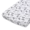 The Peanutshell Changing Pad Covers - Gray Elephants/Stripe 2pk