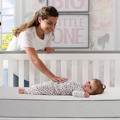Beautyrest Black Diamond 2 Stage Crib And Toddler Mattress - White 4 Beautyrest Black Diamond 2 Stage Crib And Toddler Mattress - White - Image 2