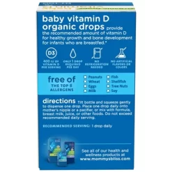Mommy’s Bliss Mommy's Bliss Baby Organic Vitamin D Drops - 0.11oz (100 Servings) -Baby World Shop GUEST 934a5a02 7229 4131 85ff 120e9daa2db9