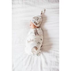 Copper Pearl Knit Swaddle Blanket