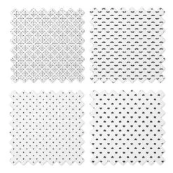 Bacati - LOVE Muslin Swaddling Blankets Set Of 4, Black/White -Baby World Shop GUEST 9731bd0a fe13 401e ab6c ef4eb5200632