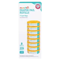 Munchkin Arm & Hammer Diaper Pail Refill Rings - 8pk -Baby World Shop GUEST 97be16a8 50f6 465c 8090 002ec5d8855d