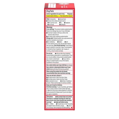 Infants' Tylenol Pain & Fever Reducer Liquid - Acetaminophen - Dye-Free Cherry - 2 Fl Oz 7 Infants' Tylenol Pain & Fever Reducer Liquid - Acetaminophen - Dye-Free Cherry - 2 Fl Oz - Image 5