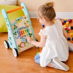 Teamson Kids Wooden Activity Walker Educational Play Musical Walk Toy PS-T0008 -Baby World Shop GUEST 9a49f376 bee8 4794 ac56 ce805392b1d0