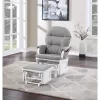 Suite Bebe Madison Glider & Ottoman - White/Oyster -Baby World Shop GUEST 9a64c3e8 152f 495c ba5e 2a107e7d86a8