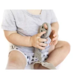Hudson & Heart Company Peace Out Teetheword Baby Teether - Gray 2.4oz -Baby World Shop GUEST 9a9c9815 39d1 4382 a379 a7ff11165e74