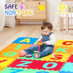 Babyjoy Kids Foam Interlocking Puzzle Play Mat W/Alphabet & Numbers 72-Piece Set -Baby World Shop GUEST 9bf87145 d58e 4ef6 b5ac c2401927decc