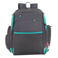 Fisher Price Fisher-Price Kaden Backpack Diaper Bag - Aqua/Gray