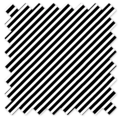 Bacati - Love Black/white Warp Stripes Crib/Toddler Bed Skirt