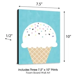 Big Dot Of Happiness Scoop Up The Fun - Ice Cream - Sprinkles Kitchen Wall Art, Nursery Decor And Restaurant Decor - 7.5 X 10 Inches - Set Of 3 Prints -Baby World Shop GUEST 9cf2c043 12f8 447d 8de0 e6d979dd86d6
