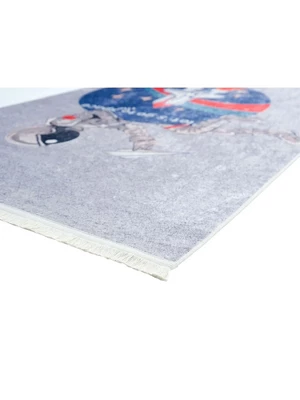 Mother Ruggers Space Man Machine Washable Colorful Kid's Rug 3 Mother Ruggers Space Man Machine Washable Colorful Kid's Rug