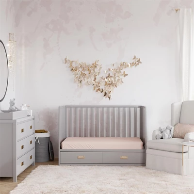 Little Seeds Haven 3-in-1 Convertible Storage Crib 4 Little Seeds Haven 3-in-1 Convertible Storage Crib - Image 2