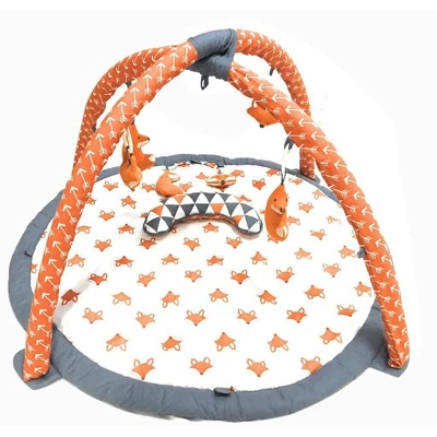 Bacati - Baby Activity Gyms & Playmats (Playful Fox Orange/Grey) 3 Bacati - Baby Activity Gyms & Playmats (Playful Fox Orange/Grey)