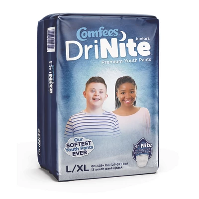 Comfees DriNite Juniors Youth Absorbent Underwear Large / X-Large 4 Comfees DriNite Juniors Youth Absorbent Underwear Large / X-Large - Image 2