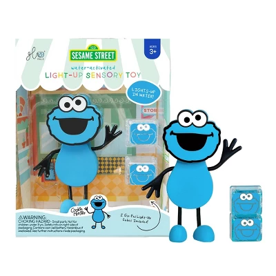 Glo Pals Sesame Street Character Cookie Monster & 6 Light Up Water Cubes 4 Glo Pals Sesame Street Character Cookie Monster & 6 Light Up Water Cubes - Image 2