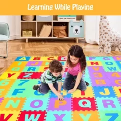 Babyjoy Kids Foam Interlocking Puzzle Play Mat W/Alphabet & Numbers 72-Piece Set -Baby World Shop GUEST a1ac6fb4 4e93 4a17 a634 5f2ad8ef755d