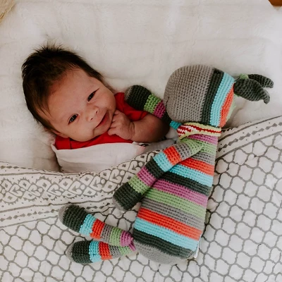 Pebble Stripey Donkey Rattle 4 Pebble Stripey Donkey Rattle - Image 2