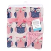Hudson Baby Infant Girl Plush Mink Blanket, Owls, One Size