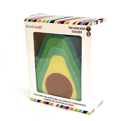 Chewbeads Stacker Teether - Avocado 11 Chewbeads Stacker Teether - Avocado - Image 9