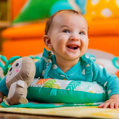 Bright Starts Tummy Time Prop And Playmat - Sloth 10 Bright Starts Tummy Time Prop And Playmat - Sloth - Image 8