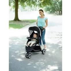 Graco FastAction Fold Sport Click Connect Travel System With SnugRide Infant Car Seat - Gotham -Baby World Shop GUEST a69d58e7 674d 495c a493 fc9ce7afc330