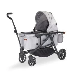 Larktale Crossover All-in-One Stroller And Wagon - Convert From A Single Baby Stroller To A Two Seater Pull Wagon With Canopy - Nightcliff Stone