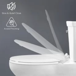 Toddlers & Adult Round Toilet Seat With Built-in Potty Training Seat Slow-Close -Baby World Shop GUEST aaffd1ea 1441 4822 a7b2 6de2eaacea1d