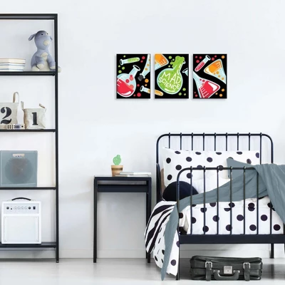 Big Dot Of Happiness Scientist Lab - Baby Boy Nursery Wall Art And Mad Science Kids Room Decor - 7.5 X 10 Inches - Set Of 3 Prints 4 Big Dot Of Happiness Scientist Lab - Baby Boy Nursery Wall Art And Mad Science Kids Room Decor - 7.5 X 10 Inches - Set Of 3 Prints - Image 2