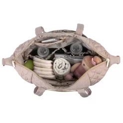 Jessica Simpson Quilted Tote - Taupe -Baby World Shop GUEST ae0b633e 1bad 4b85 9850 b74f8b1d30b7