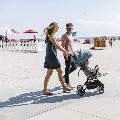 Inglesina Quid Baby Stroller - Ultra-Compact & Folding, Large Canopy, Travel-Friendly Fits In Airplane Overhead - Age 3 Months To 50 Lbs, College Navy 3 Inglesina Quid Baby Stroller - Ultra-Compact & Folding, Large Canopy, Travel-Friendly Fits In Airplane Overhead - Age 3 Months To 50 Lbs, College Navy