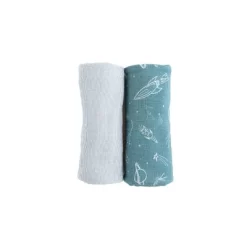 Red Rovr Organic Cotton Muslin Swaddle Blanket - 2pk -Baby World Shop GUEST aed1542a 105f 45a9 b554 9b3174c32bfb