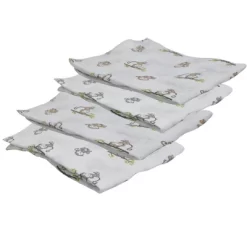 Bacati - Happy Monkeys Green/Gray/Beige Unisex Muslin Swaddling Blankets Set Of 4 8 Bacati - Happy Monkeys Green/Gray/Beige Unisex Muslin Swaddling Blankets Set Of 4 -Baby World Shop GUEST af87d7cb 8495 4f17 9b3c 5c159172bba1