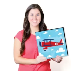 Big Dot Of Happiness Taking Flight - Airplane - Vintage Plane Kids Home Decor - 11 X 11 Inches Nursery Wall Art - Set Of 4 Prints For Baby's Room -Baby World Shop GUEST b0a349db 202f 4561 9c27 5df21c82995b