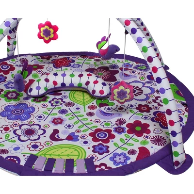 Bacati - Baby Activity Gyms & Playmats (Botanical Purple/Multi) 4 Bacati - Baby Activity Gyms & Playmats (Botanical Purple/Multi) - Image 2
