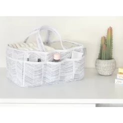 Trend Lab Storage Caddy - Gray Herringbone -Baby World Shop GUEST b2b4fa39 d6fb 4f74 bbb9 ba703ea5c749