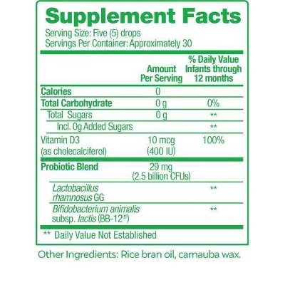 Culturelle Baby Immune + Digestive Support Probiotic Drops For Infants & Newborns - 0.3 Fl Oz 6 Culturelle Baby Immune + Digestive Support Probiotic Drops For Infants & Newborns - 0.3 Fl Oz - Image 4