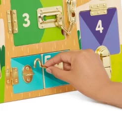 Battat Education Knock-Knock Who's Inside? Lock & Latch Board -Baby World Shop GUEST b6afda62 511f 46be 9881 6409b85bcd61