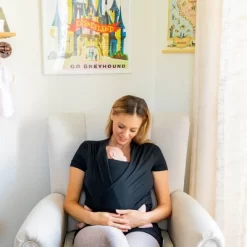 Moby Bump & Beyond T-Shirt Wrap Baby Carrier - Black - S -Baby World Shop GUEST b6de08c0 a229 49d2 806b 55ce89c56466