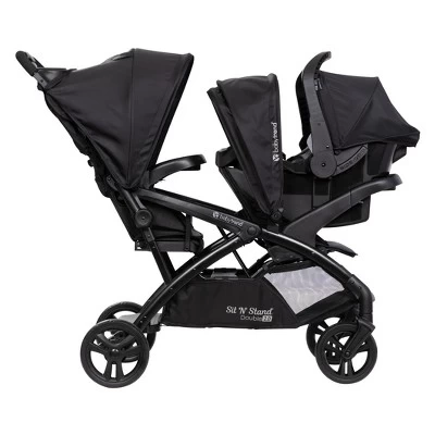 Baby Trend Sit N' Stand Double 2.0 Stroller - Madrid Black 5 Baby Trend Sit N' Stand Double 2.0 Stroller - Madrid Black - Image 3