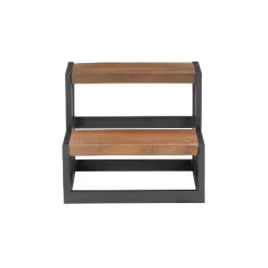 Barberry Wood And Metal Bed Steps - Powell -Baby World Shop GUEST b9fcdcee 75df 4f21 8b0f b24e45bb4b89